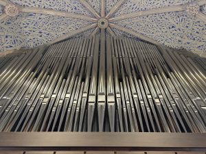 Prospektpfeifen einer Orgel